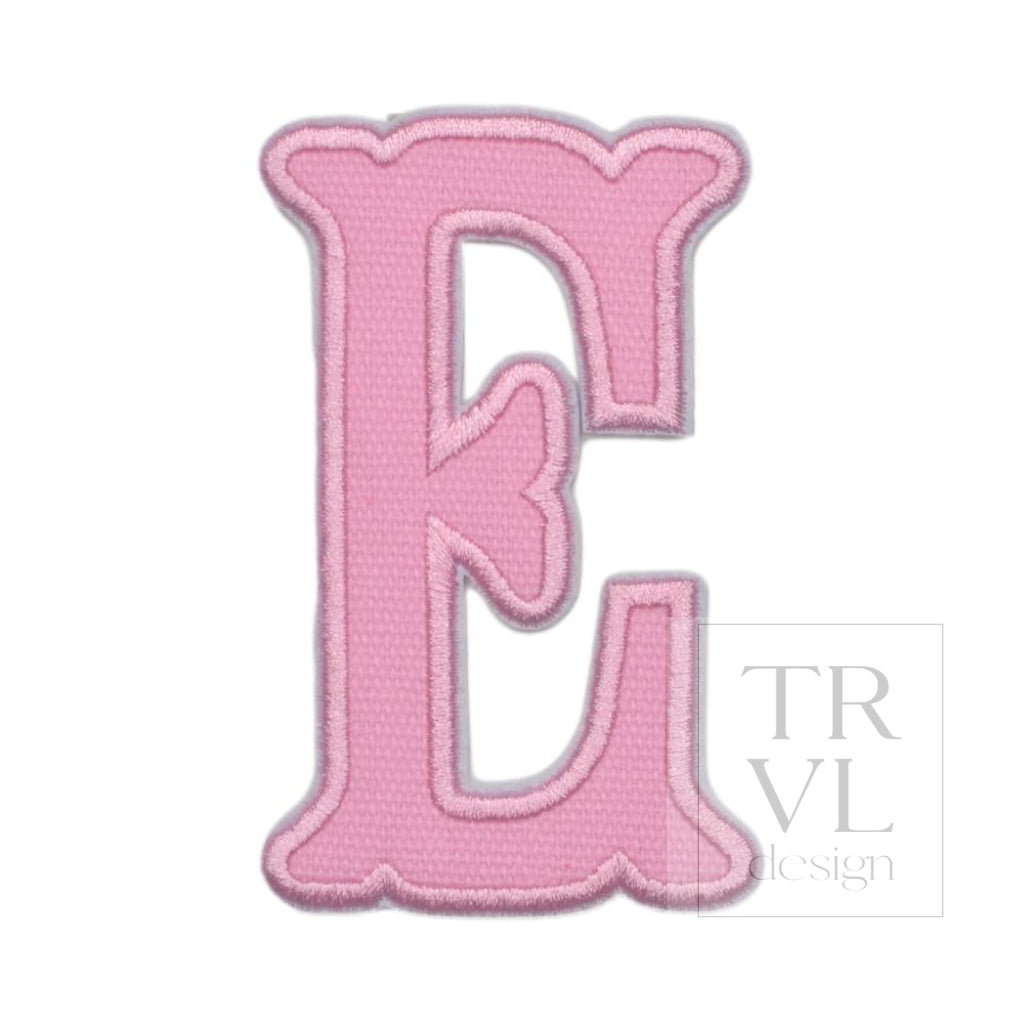 Pink Canvas Appliqué Letters *2 Pc Pre-Pack* Letter E