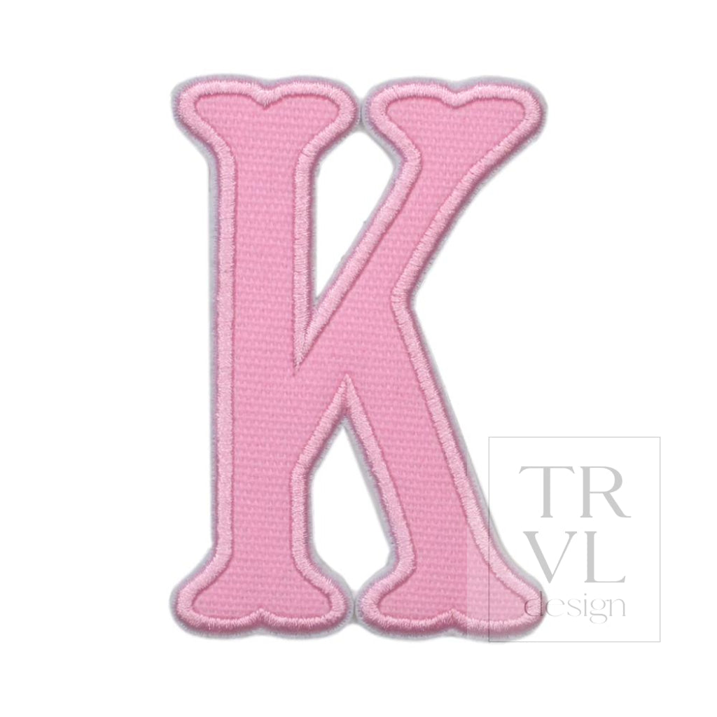 Pink Canvas Appliqué Letters *2 Pc Pre-Pack* Letter K