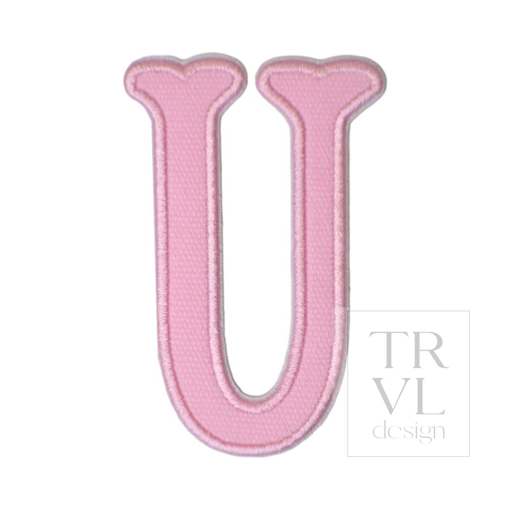 Pink Canvas Appliqué Letters *2 Pc Pre-Pack*