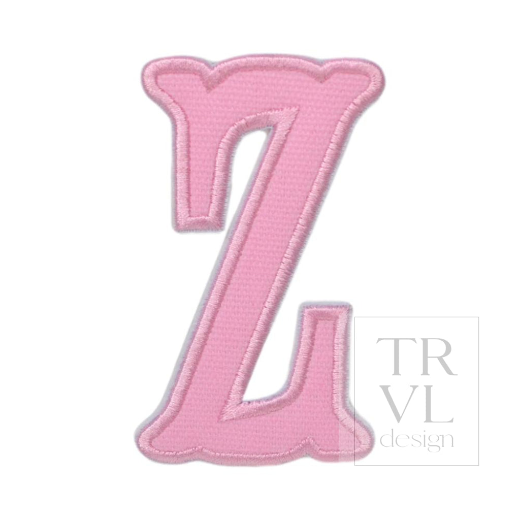 Pink Canvas Appliqué Letters *2 Pc Pre-Pack* Letter Z