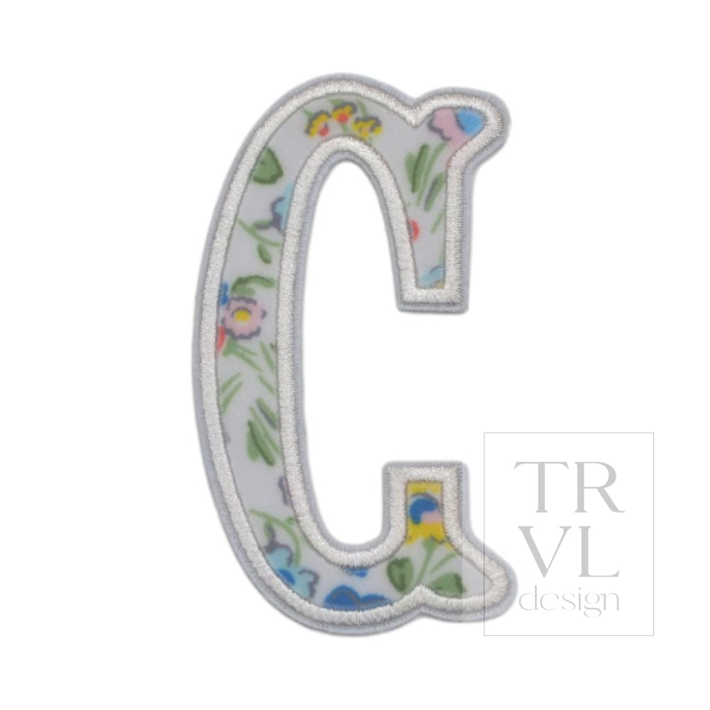 Posies Appliqué Letters *2 Pc Pre-Pack* Letter C