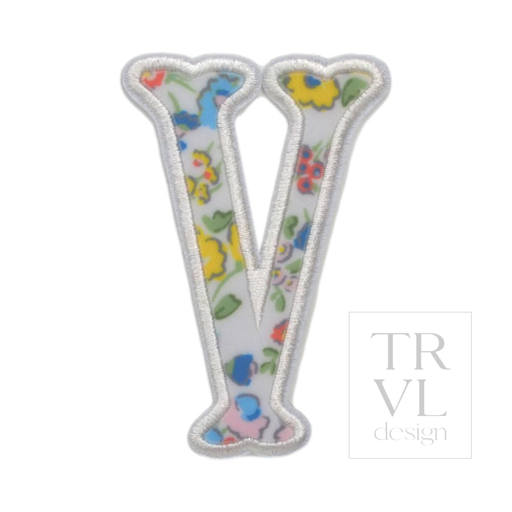 Posies Appliqué Letters *2 Pc Pre-Pack* Letter V