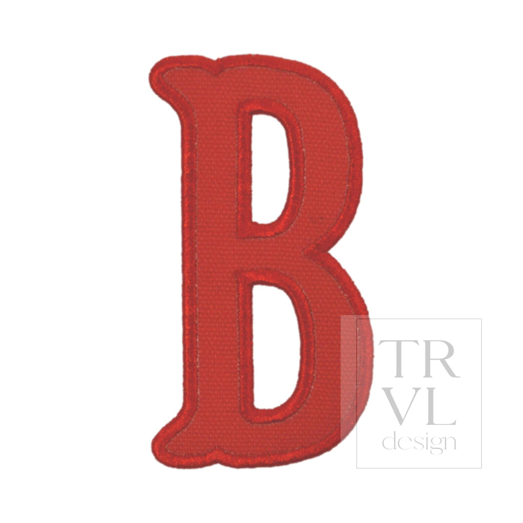 LETTER APPLIQUÉS - LARGE RED CANVAS *2 PC PRE-PACK* - Letter B - Decorative Stickers