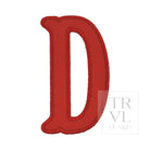 LETTER APPLIQUÉS - LARGE RED CANVAS *2 PC PRE-PACK* - Letter D - Decorative Stickers