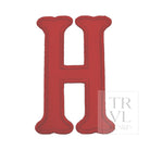 LETTER APPLIQUÉS - LARGE RED CANVAS *2 PC PRE-PACK* - Letter H - Decorative Stickers