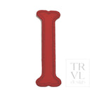LETTER APPLIQUÉS - LARGE RED CANVAS *2 PC PRE-PACK* - Letter I - Decorative Stickers