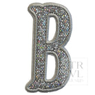 Silver Glitter Appliqué Letters *2 Pc Pre-Pack* Letter B