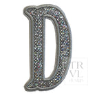 Silver Glitter Appliqué Letters *2 Pc Pre-Pack* Letter D