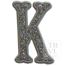 Silver Glitter Appliqué Letters *2 Pc Pre - Pack* Letter K