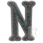 Silver Glitter Appliqué Letters *2 Pc Pre-Pack* Letter N