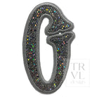 Silver Glitter Appliqué Letters *2 Pc Pre-Pack* Letter O