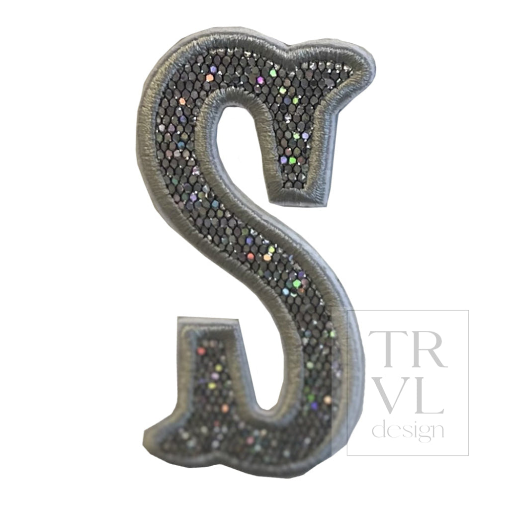 Silver Glitter Appliqué Letters *2 Pc Pre - Pack* Letter S