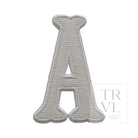 LETTER APPLIQUÉS - LARGE WHITE CANVAS *2 PC PRE-PACK* - Letter A - Decorative Stickers