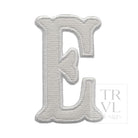 LETTER APPLIQUÉS - LARGE WHITE CANVAS *2 PC PRE-PACK* - Letter E - Decorative Stickers