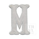 LETTER APPLIQUÉS - LARGE WHITE CANVAS *2 PC PRE-PACK* - Letter M - Decorative Stickers
