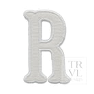 LETTER APPLIQUÉS - LARGE WHITE CANVAS *2 PC PRE-PACK* - Letter R - Decorative Stickers