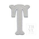 LETTER APPLIQUÉS - LARGE WHITE CANVAS *2 PC PRE-PACK* - Letter T - Decorative Stickers