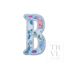 LETTER APPLIQUÉS - SMALL BRIDGEHAMPTON FLORAL *2 PC PRE-PACK* - Letter B - Decorative Stickers