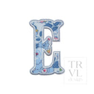 LETTER APPLIQUÉS - SMALL BRIDGEHAMPTON FLORAL *2 PC PRE-PACK* - Letter E - Decorative Stickers