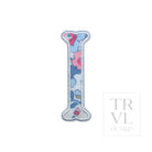 LETTER APPLIQUÉS - SMALL BRIDGEHAMPTON FLORAL *2 PC PRE-PACK* - Letter I - Decorative Stickers