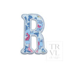 LETTER APPLIQUÉS - SMALL BRIDGEHAMPTON FLORAL *2 PC PRE-PACK* - Letter R - Decorative Stickers