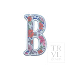 LETTER APPLIQUÉS - SMALL GARDEN FLORAL *2 PC PRE-PACK* - Letter B - Decorative Stickers