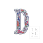 LETTER APPLIQUÉS - SMALL GARDEN FLORAL *2 PC PRE-PACK* - Letter D - Decorative Stickers
