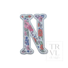 LETTER APPLIQUÉS - SMALL GARDEN FLORAL *2 PC PRE-PACK* - Letter N - Decorative Stickers