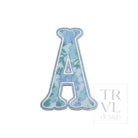 LETTER APPLIQUÉS - SMALL HAMPTONS FLORAL *2 PC PRE-PACK* - Letter A - Decorative Stickers