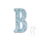 LETTER APPLIQUÉS - SMALL HAMPTONS FLORAL *2 PC PRE-PACK* - Letter B - Decorative Stickers