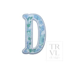 LETTER APPLIQUÉS - SMALL HAMPTONS FLORAL *2 PC PRE-PACK* - Letter D - Decorative Stickers