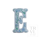 LETTER APPLIQUÉS - SMALL HAMPTONS FLORAL *2 PC PRE-PACK* - Letter E - Decorative Stickers