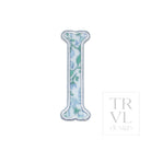 LETTER APPLIQUÉS - SMALL HAMPTONS FLORAL *2 PC PRE-PACK* - Letter I - Decorative Stickers