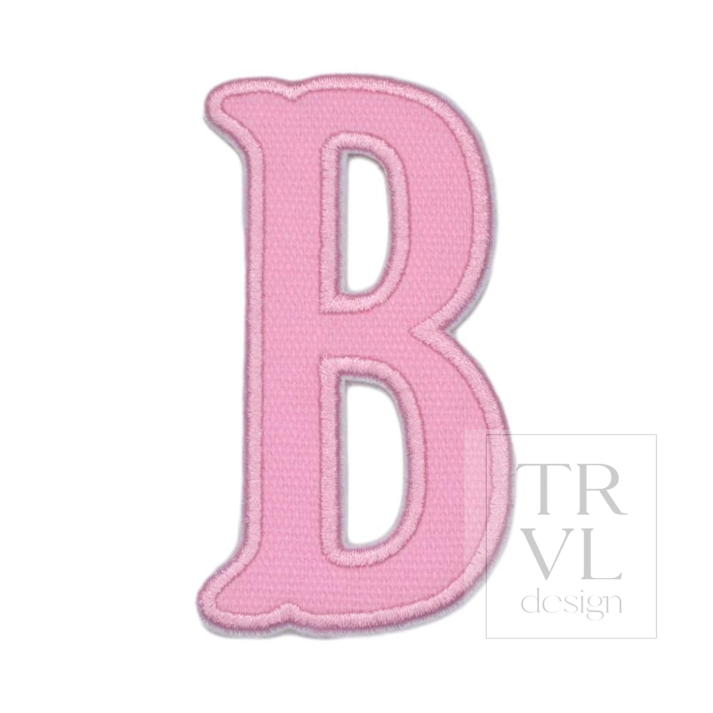 Pink Canvas Appliqué Letters *2 Pc Pre-Pack* Letter B