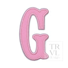 Pink Canvas Appliqué Letters *2 Pc Pre-Pack* Letter G
