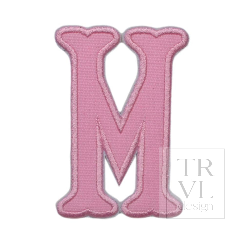 Pink Canvas Appliqué Letters *2 Pc Pre-Pack* Letter M
