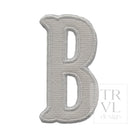 LETTER APPLIQUÉS - SMALL WHITE CANVAS *2 PC PRE-PACK* - Letter B - Decorative Stickers