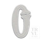 LETTER APPLIQUÉS - SMALL WHITE CANVAS *2 PC PRE-PACK* - Letter O - Decorative Stickers