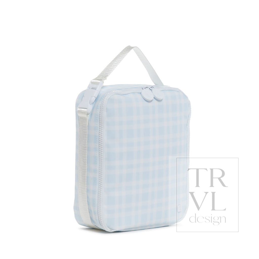 Lunch Box Insulated Lunch Bag - Pimlico Plaid Blue *New Shape! Bags