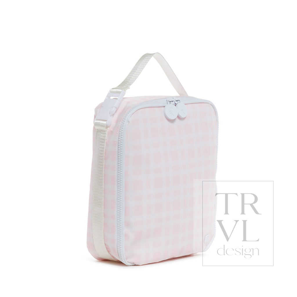 Lunch Box Insulated Lunch Bag - Pimlico Plaid Pink *New Shape! Bags