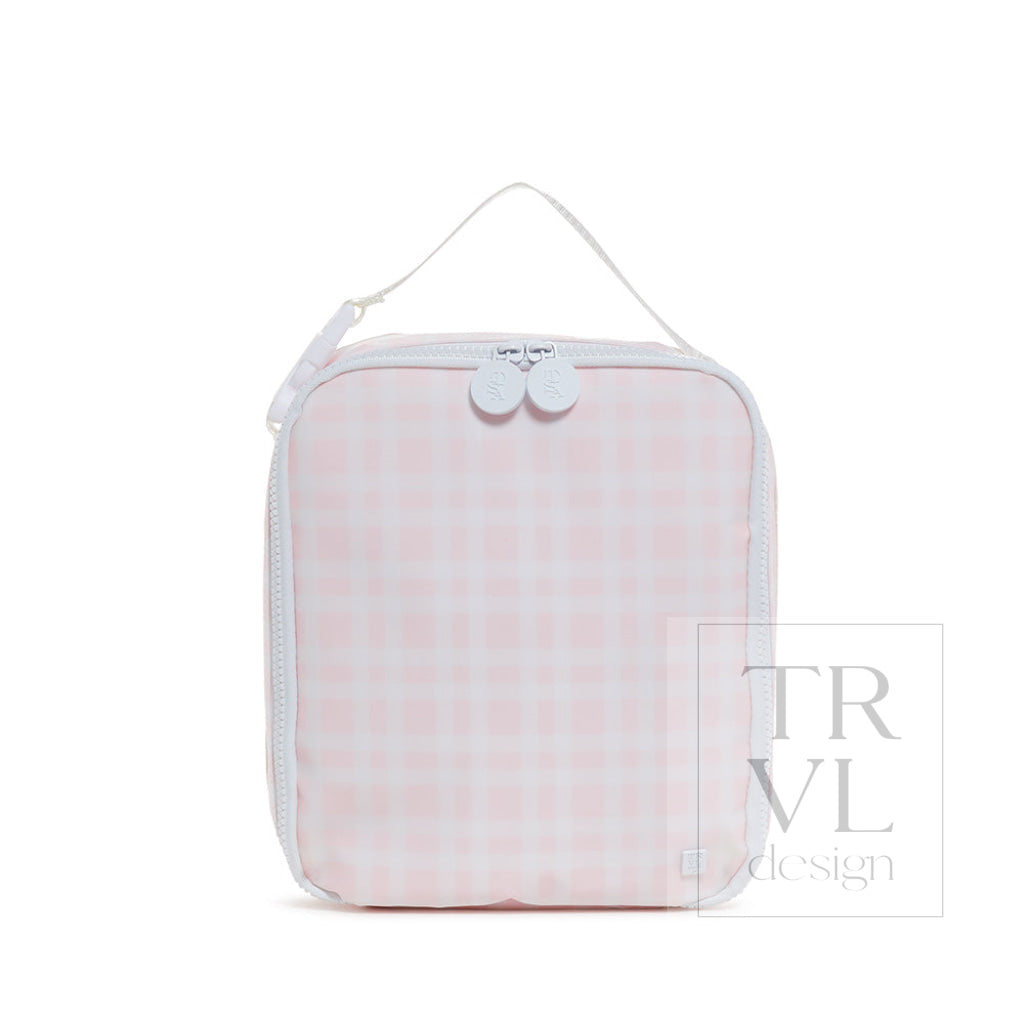 Lunch Box Insulated Lunch Bag - Pimlico Plaid Pink *New Shape! Bags