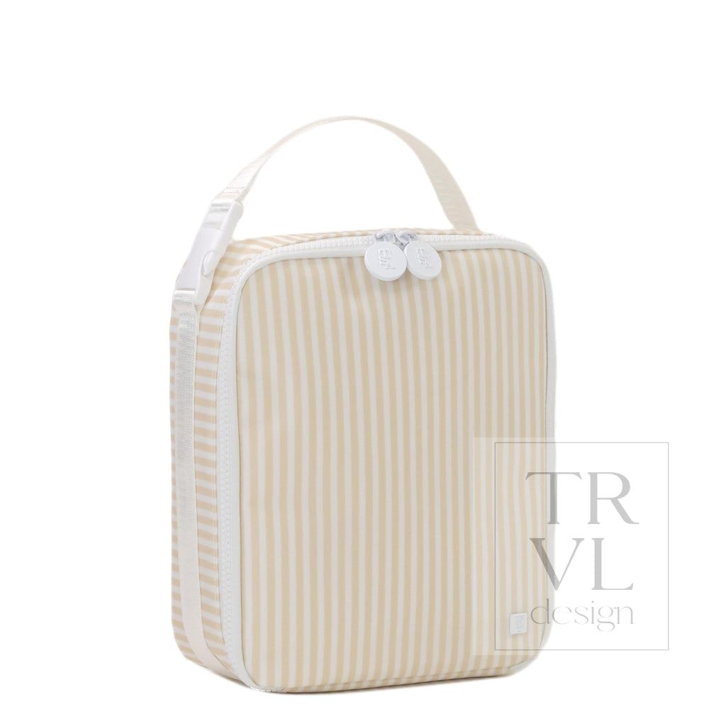 LUNCH BOX Insulated Lunch Bag - PIMLICO STRIPE SAND - Lunch Bags