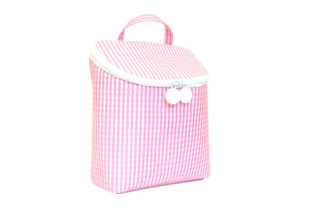 Lunch Box - TAKE AWAY LUNCH BAG - INSULATED GINGHAM PINK