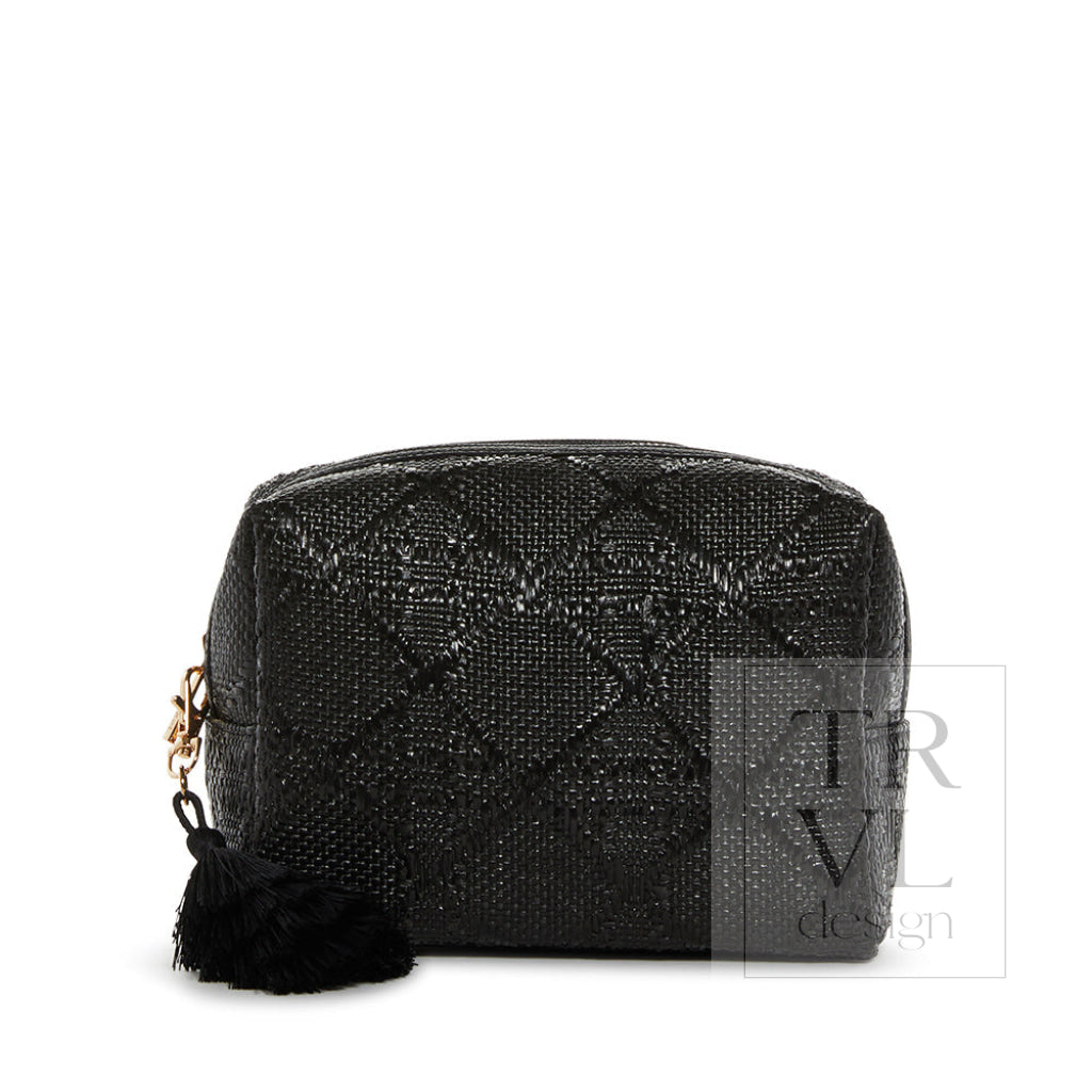 Luxe Bali Straw - Everything Bag Cane Midnight Cane Straw Midnight