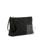 Luxe Bali Straw - Island Clutch Cane Midnight *On Special