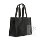 Luxe Bali Straw Tote - Oasis Cane Midnight *On Special
