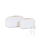 LUXE DUO CASE - WOVEN BLANC - Cosmetic & Toiletry Bags
