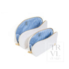 LUXE DUO CASE - WOVEN BLANC - Cosmetic & Toiletry Bags