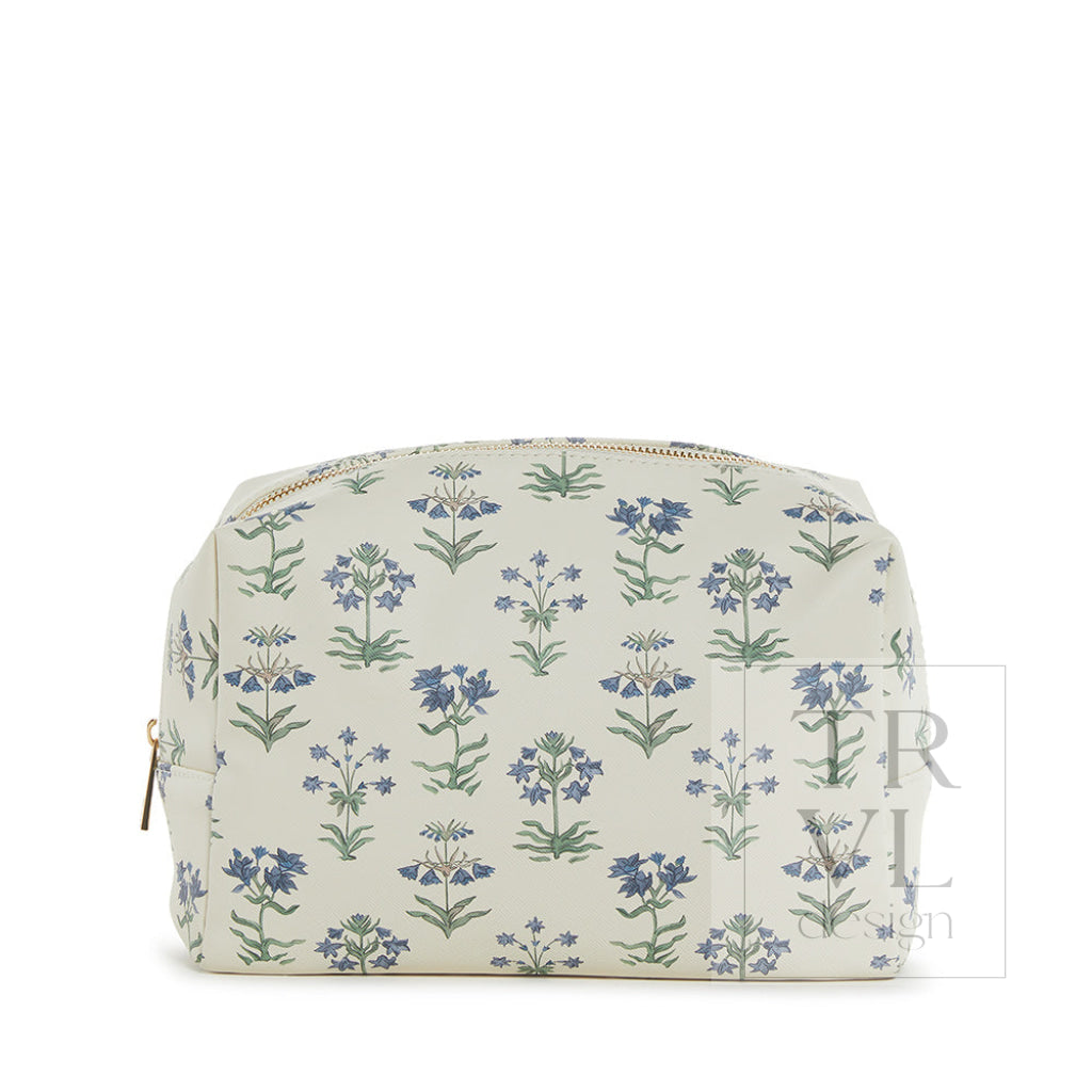 Luxe Provence Cosmetic Bag Everyday With Green Pinstripe Liner Provence2 Cosmetic Bags