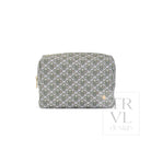 LUXE Everyday Cosmetic Bag - SURREY with Green Pinstripe Liner - Cosmetic & Toiletry Bags